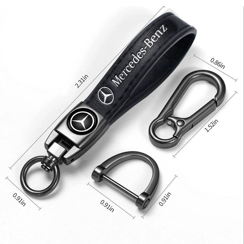 GshionLyfe Tyre Valve Caps Caps and Metal Keychain Combo Compatiable Fit Mercedes Benz CESM CLK GLK GL AB AMG Series, Stem Cover Dust Caps for Car Tyres, Car Accessories - Image 5
